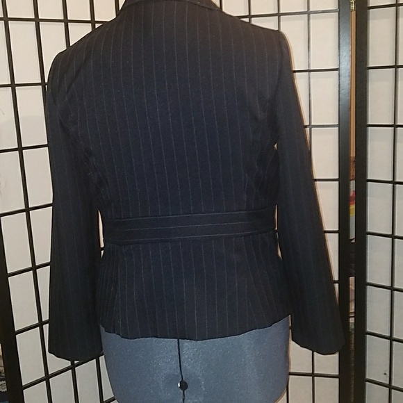 Black and blue striped woman suit - Picture 2 of 4